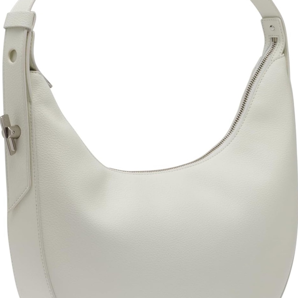 DKNY Bleeker White Leather Hobo Bag